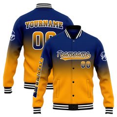 Custom Varsity Jacket Letterman jacket for Men, Women and Youth Navy&Orange