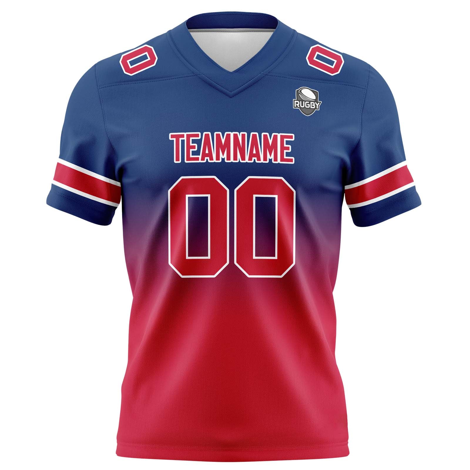 Custom Gradient Football Jerseys Personalized Name Number Logo for Adults Kids & Teams