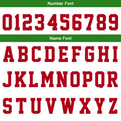 Custom White Red Green Basketball Jersey Uniform Suit Printed Your Logo Name Number