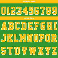 Custom Yellow Green Basketball Jersey Uniform Suit Printed Your Logo Name Number