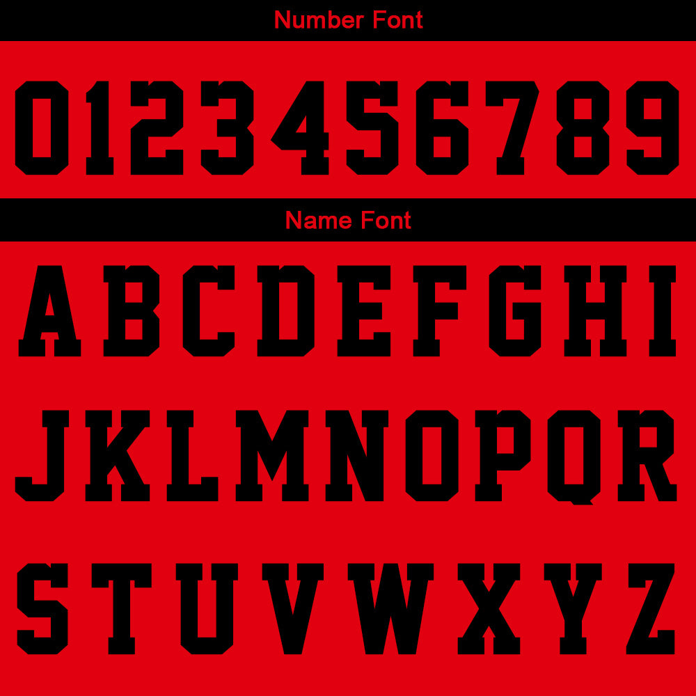Custom Red Black Basketball Jersey Uniform Suit Printed Your Logo Name Number