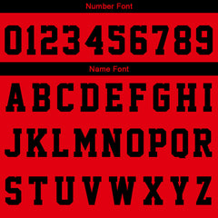 Custom Red Black Basketball Jersey Uniform Suit Printed Your Logo Name Number