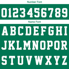 Custom Green White Basketball Jersey Uniform Suit Printed Your Logo Name Number