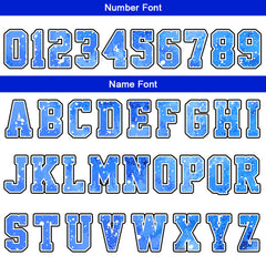 Custom White Blue Starry Sky Basketball Jersey Uniform Suit Printed Your Logo Name Number