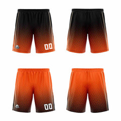 Custom Black Orange Cream Reversible Basketball Suit for Adults and Kids Personalized Jersey