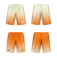 Custom Cream Orange Black Reversible Basketball Suit for Adults and Kids Personalized Jersey