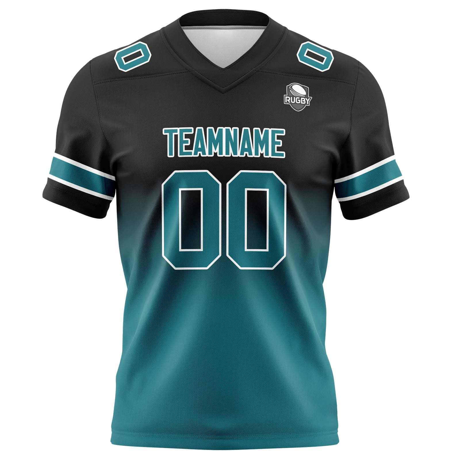 Custom Gradient Football Jerseys Personalized Name Number Logo for Adults Kids & Teams