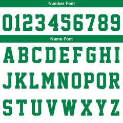 Custom White Green Basketball Jersey Uniform Suit Printed Your Logo Name Number