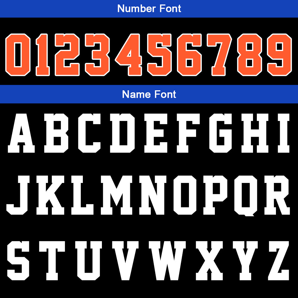 Custom Black Orange Royal Basketball Jersey Uniform Suit Printed Your Logo Name Number