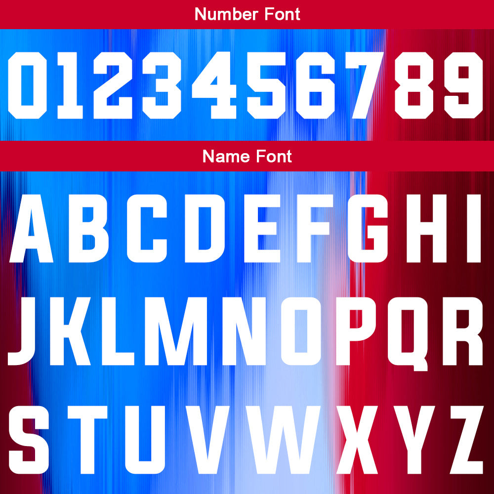 Custom Rainbow Blue Red Basketball Jersey Uniform Suit Printed Your Logo Name Number