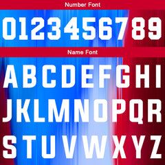 Custom Rainbow Blue Red Basketball Jersey Uniform Suit Printed Your Logo Name Number