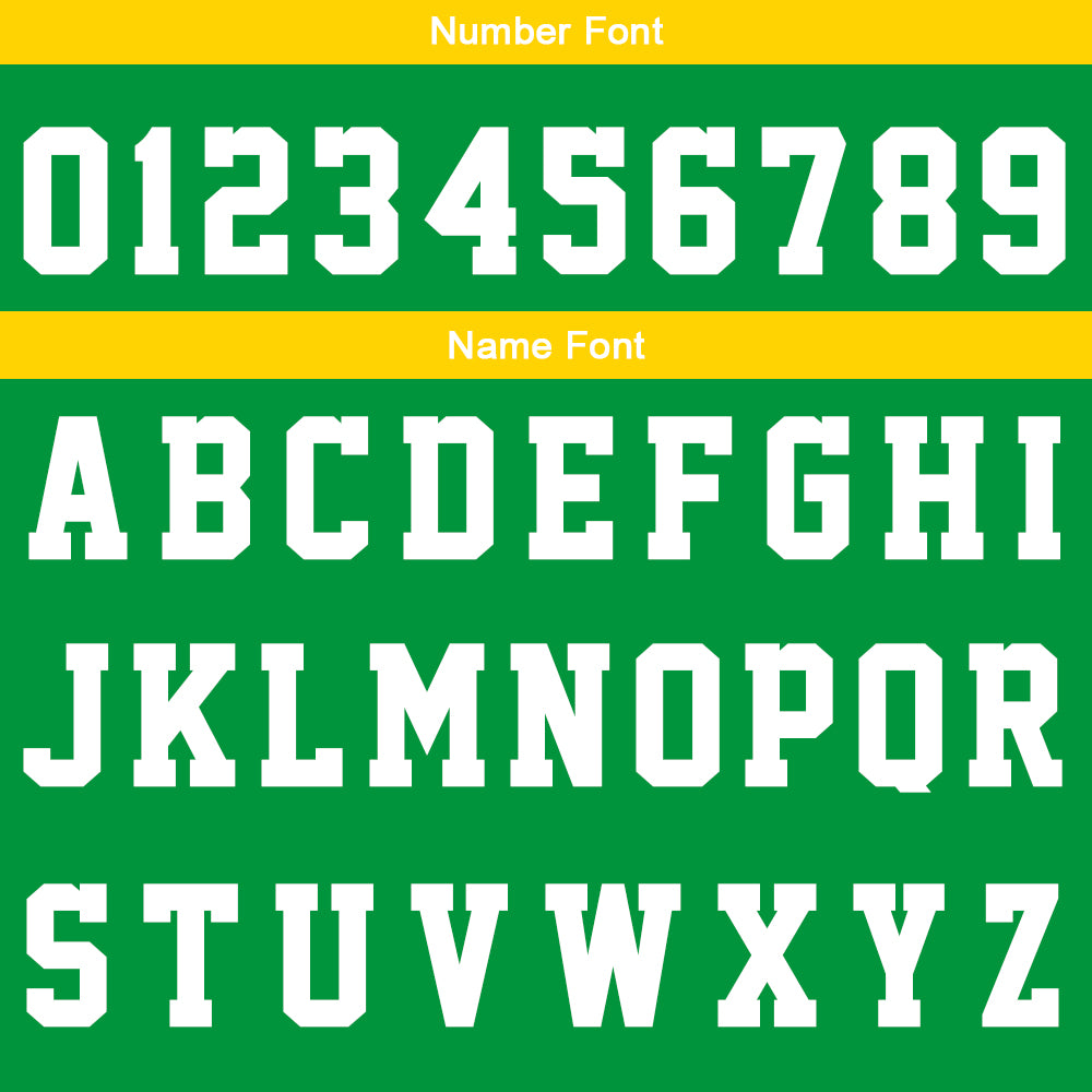Custom Green Yellow White Basketball Jersey Uniform Suit Printed Your Logo Name Number