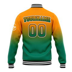 Custom Varsity Jacket Letterman jacket for Men, Women and Youth Orange&Green