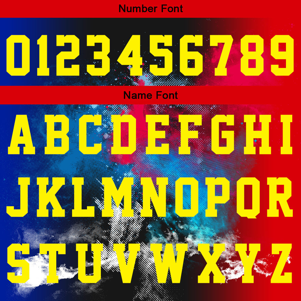 Custom Splash Red Blue Basketball Jersey Uniform Suit Printed Your Logo Name Number