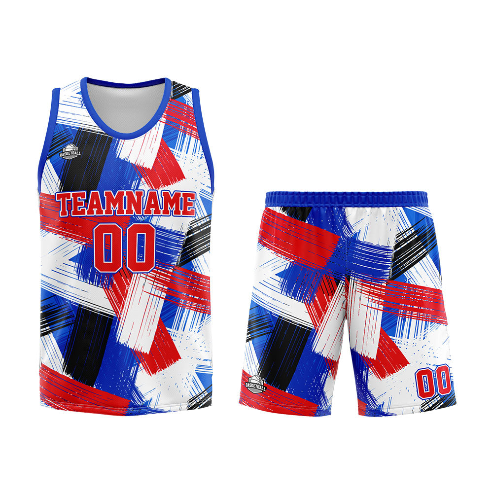 Custom Royal Red Basketball Jersey Uniform Suit Printed Your Logo Name Number