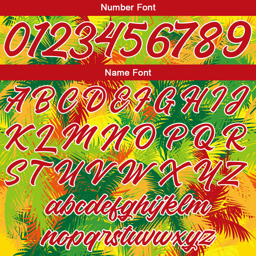 Custom Tropical Plant Basketball Jersey Uniform Suit Printed Your Logo Name Number