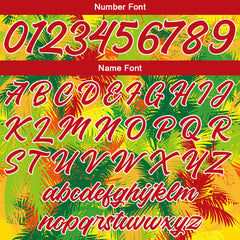 Custom Tropical Plant Basketball Jersey Uniform Suit Printed Your Logo Name Number