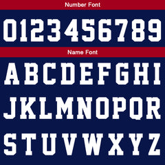 Custom Navy Red White Basketball Jersey Uniform Suit Printed Your Logo Name Number