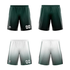 Custom Olive Green White Black Reversible Basketball Suit for Adults and Kids Personalized Jersey