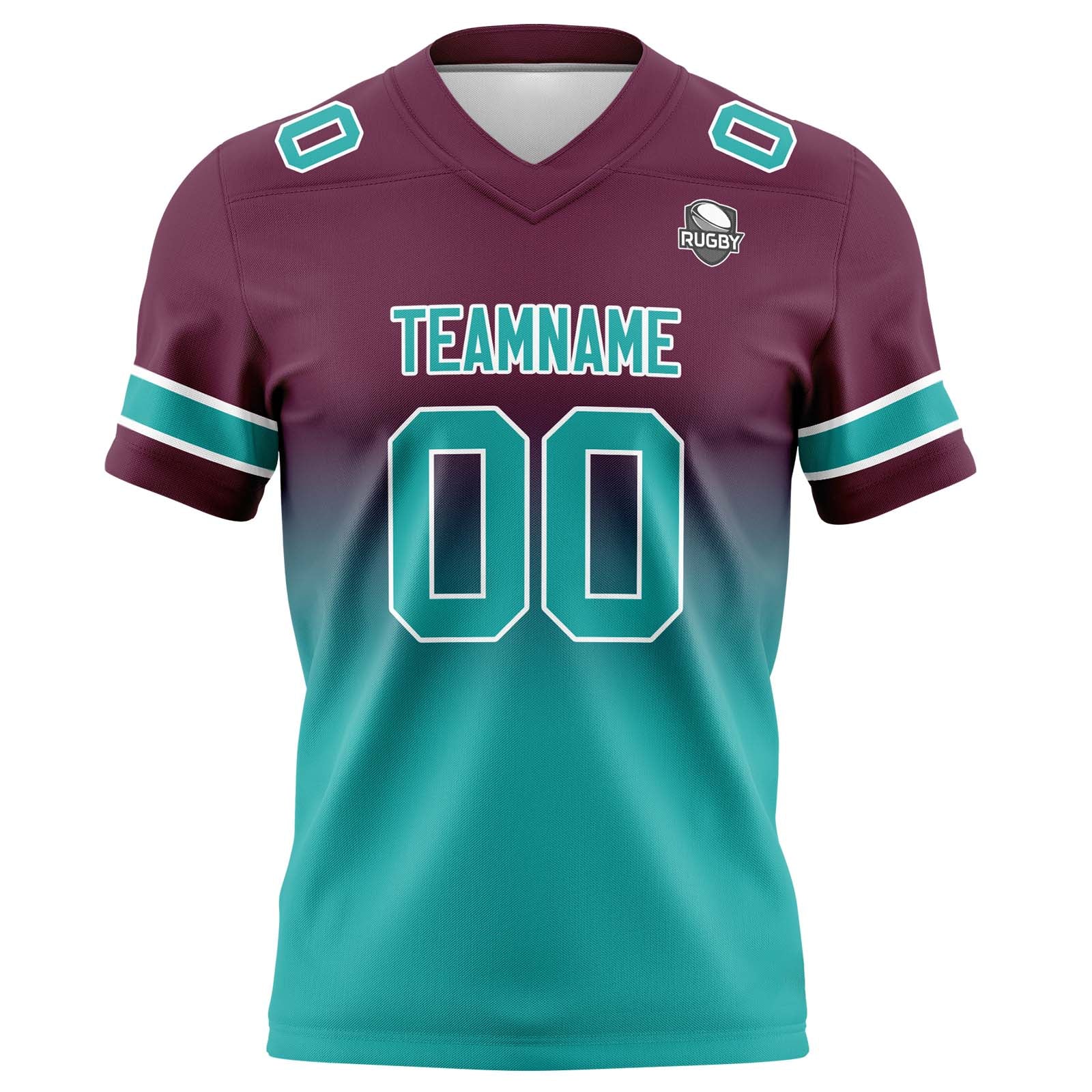 Custom Gradient Football Jerseys Personalized Name Number Logo for Adults Kids & Teams