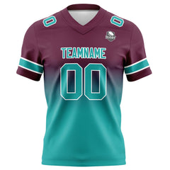 Custom Gradient Football Jerseys Personalized Name Number Logo for Adults Kids & Teams
