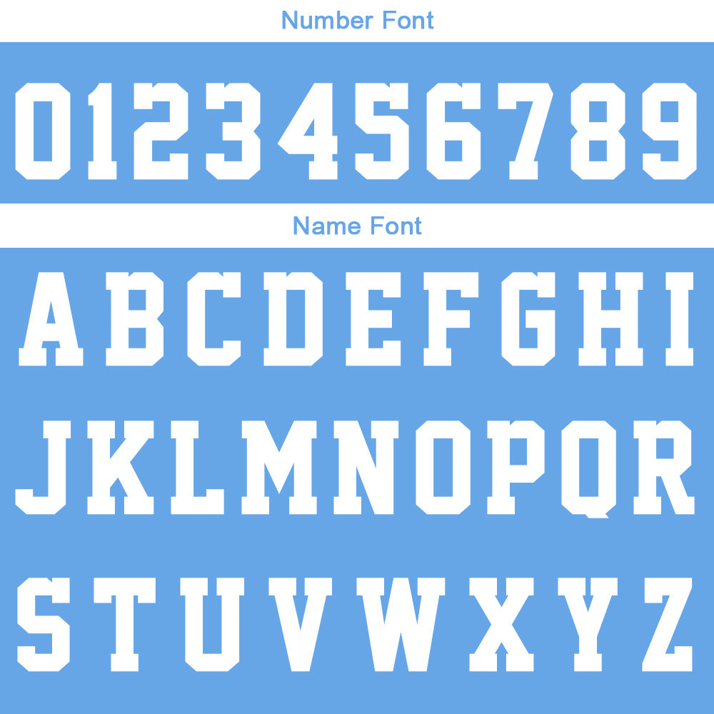 Custom Light Blue White Basketball Jersey Uniform Suit Printed Your Logo Name Number