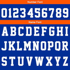 Custom Royal Orange White Basketball Jersey Uniform Suit Printed Your Logo Name Number