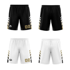 Custom Black White Gold Reversible Basketball Suit for Adults and Kids Personalized Jersey