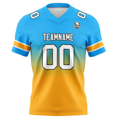 Custom Gradient Football Jerseys Personalized Name Number Logo for Adults Kids & Teams