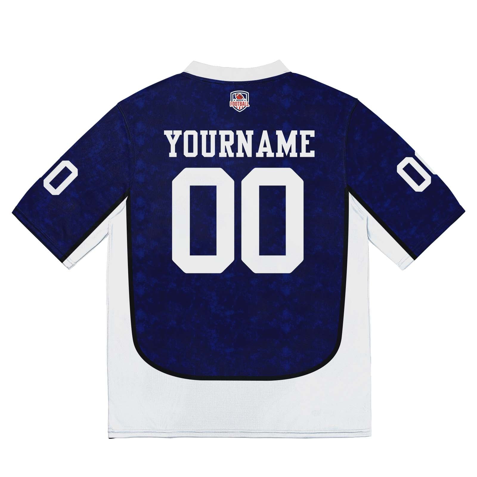 Custom Football Jersey Shirt Personalized Stitched Printed Team Name Number Royal