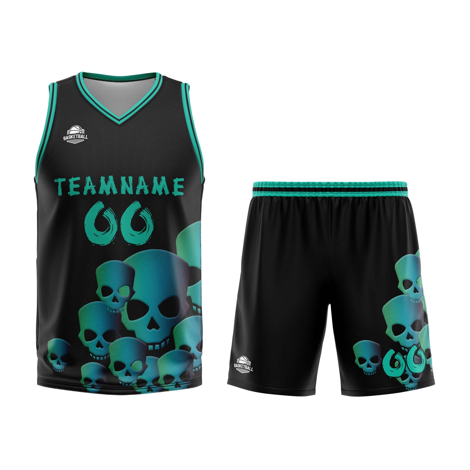 Custom Fluid Green Basketball Jersey Uniform Suit Printed Your Logo Name Number