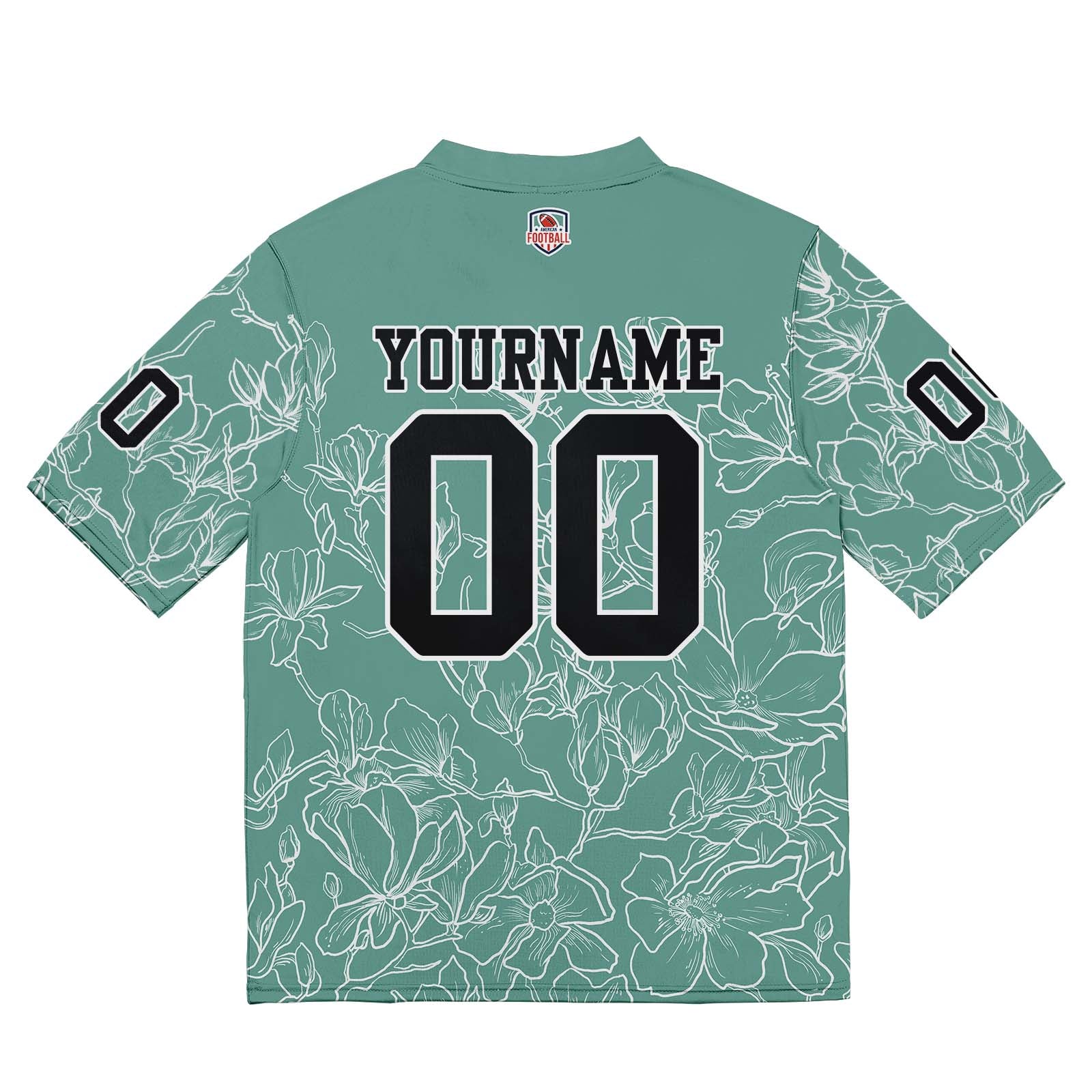 Custom Football Jersey Shirt Personalized Stitched Printed Team Name Number Grayish green