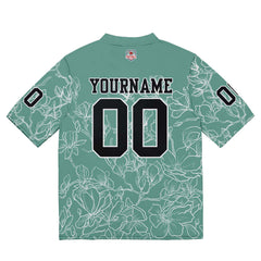 Custom Football Jersey Shirt Personalized Stitched Printed Team Name Number Grayish green