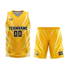 Custom Triangle Orange Basketball Jersey Uniform Suit Printed Your Logo Name Number