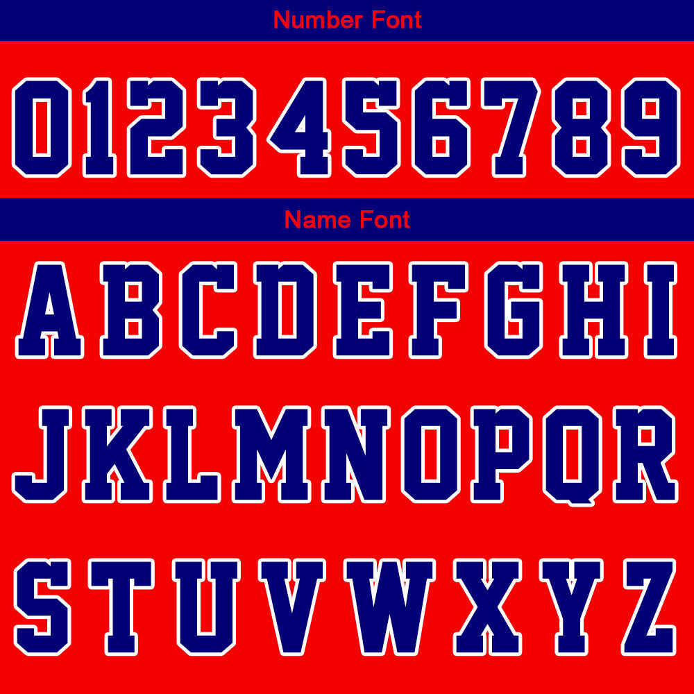 Custom Royal Red Basketball Jersey Uniform Suit Printed Your Logo Name Number