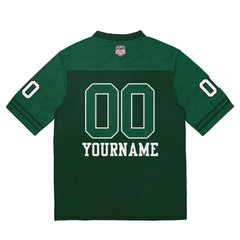 Custom Football Jersey Shirt Personalized Stitched Printed Team Name Number Green