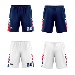 Custom Navy White Red Reversible Basketball Suit for Adults and Kids Personalized Jersey