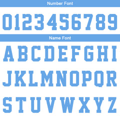Custom White Light Blue Basketball Jersey Uniform Suit Printed Your Logo Name Number