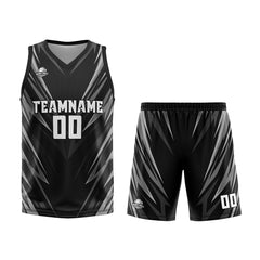 Custom Triangle Black Basketball Jersey Uniform Suit Printed Your Logo Name Number