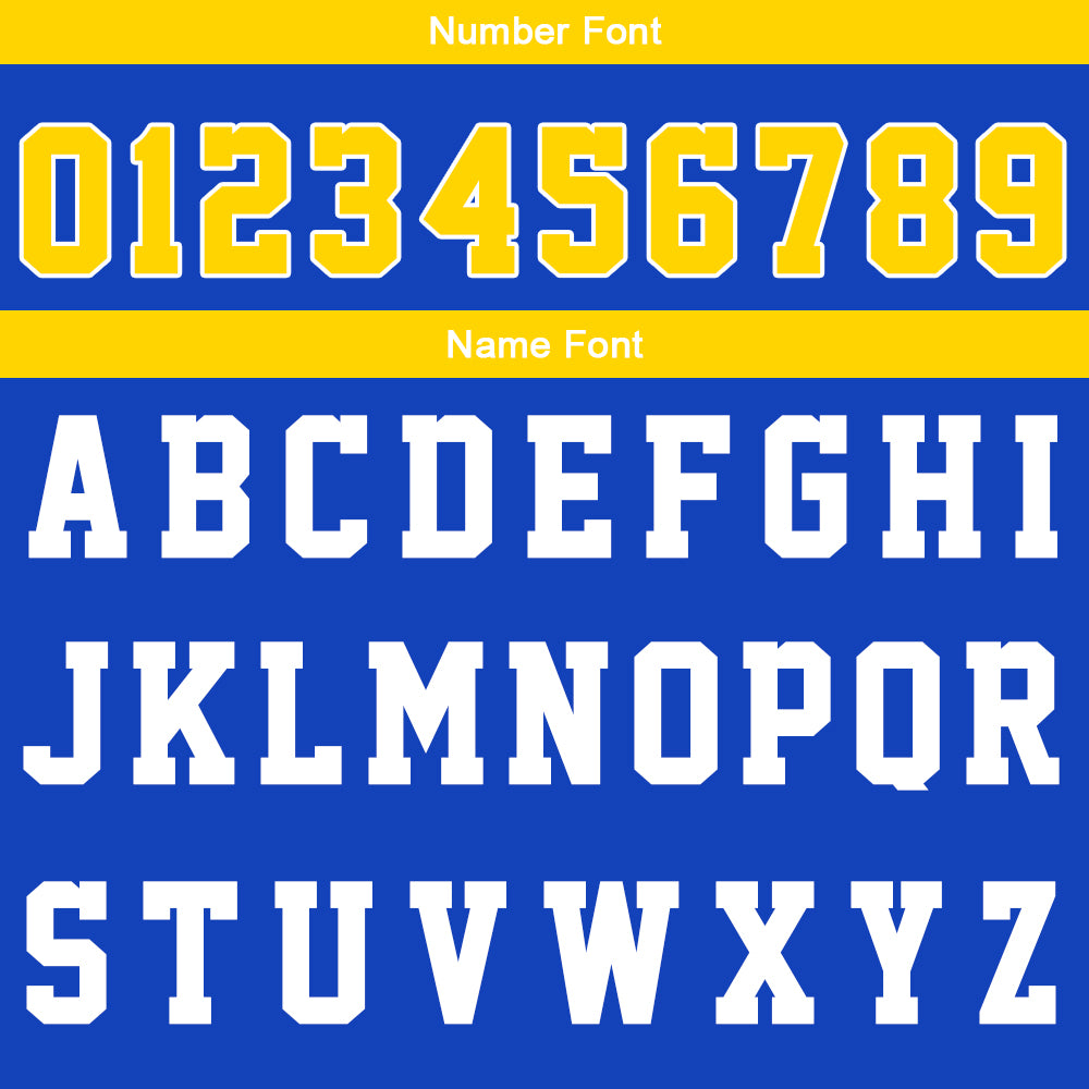 Custom Royal Yellow Basketball Jersey Uniform Suit Printed Your Logo Name Number