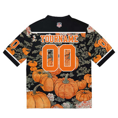Custom Football Jersey Shirt Personalized Stitched Printed Team Name Number Black