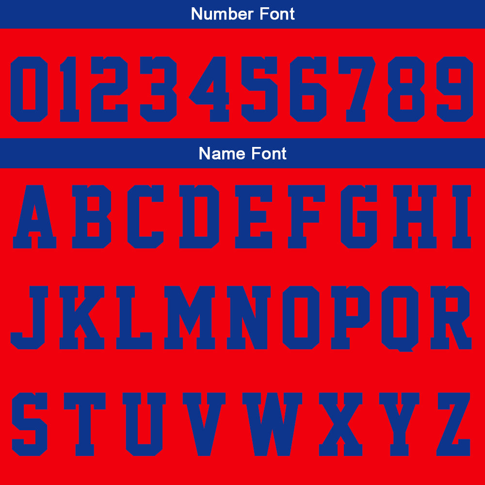 Custom Red White Royal Basketball Jersey Uniform Suit Printed Your Logo Name Number