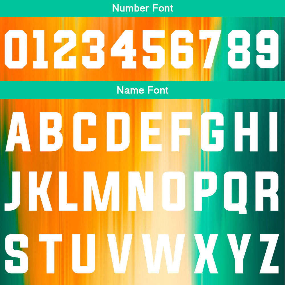 Custom Rainbow Orange Green Basketball Jersey Uniform Suit Printed Your Logo Name Number