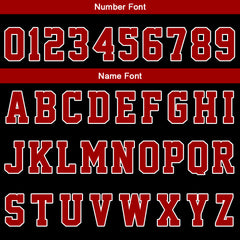 Custom Red Black Basketball Jersey Uniform Suit Printed Your Logo Name Number