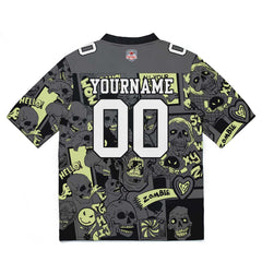 Custom Football Jersey Shirt Personalized Stitched Printed Team Name Number Light Yellow