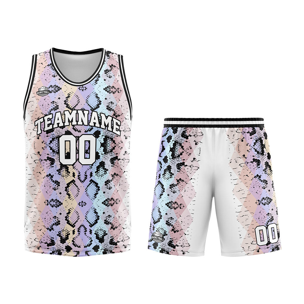 Custom Serpentine Basketball Jersey Uniform Suit Printed Your Logo Name Number