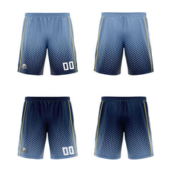 Custom Dusty Blue Navy Yellow Reversible Basketball Suit for Adults and Kids Personalized Jersey