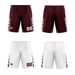 Custom Crimson White Grey Reversible Basketball Suit for Adults and Kids Personalized Jersey