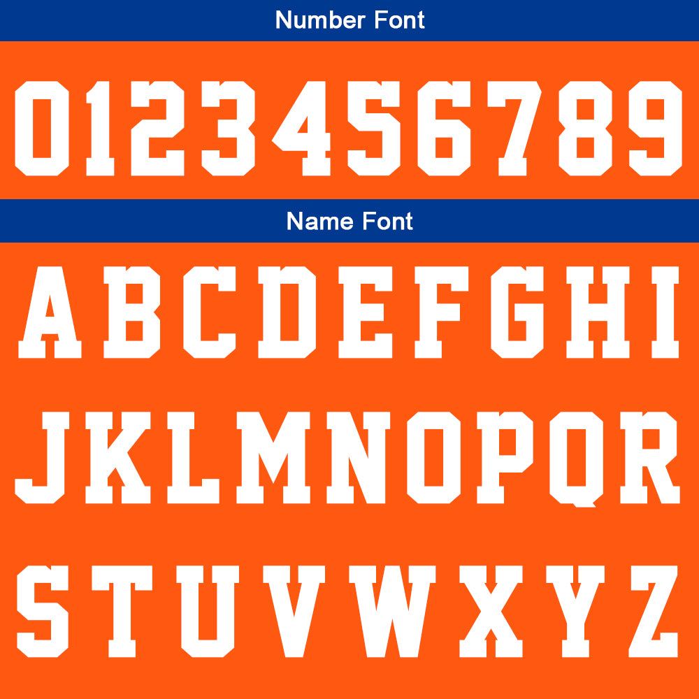 Custom Orange Royal Basketball Jersey Uniform Suit Printed Your Logo Name Number