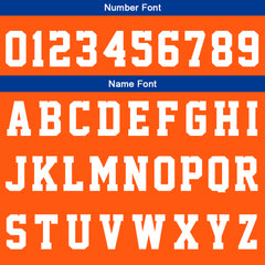 Custom Orange Royal Basketball Jersey Uniform Suit Printed Your Logo Name Number